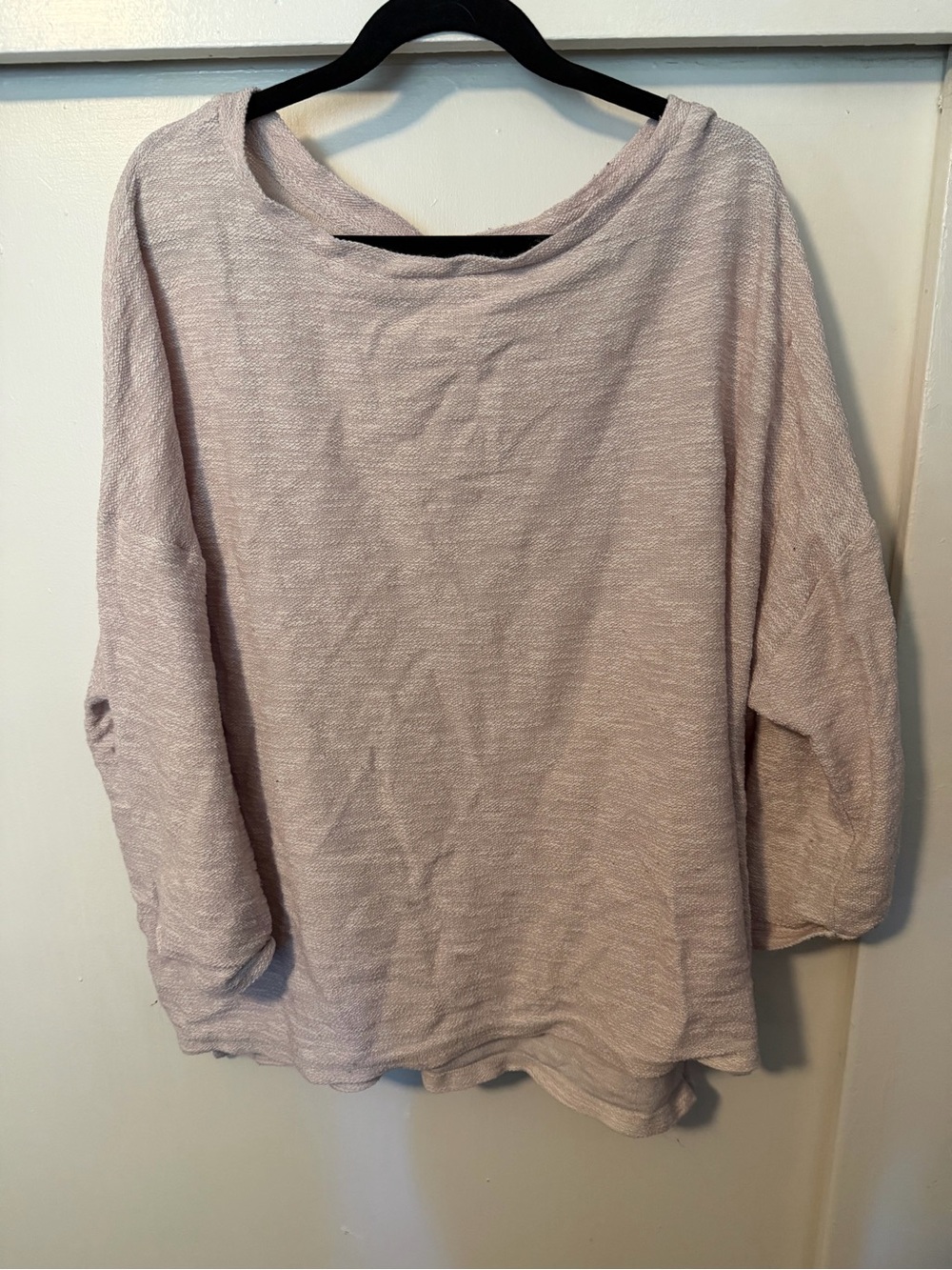 Ava & Viv Soft Light Blush Knit Scoop-Neck Top